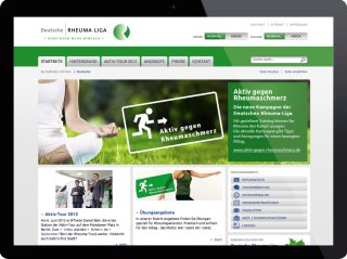 Kampagne "Aktiv gegen Rheumaschmerz" Web-Portal "Aktiv gegen Rheumaschmerz"