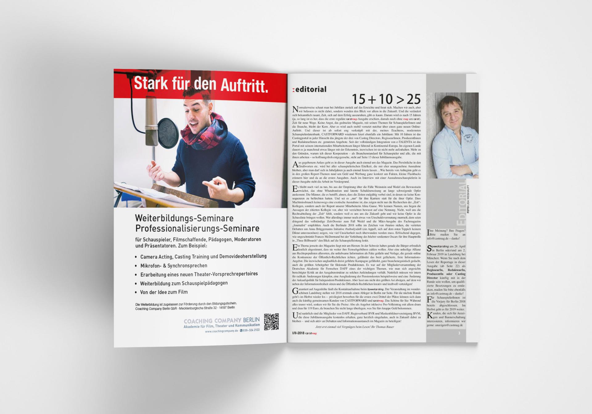 Anzeige ca:stmag CCB Anzeige CCB