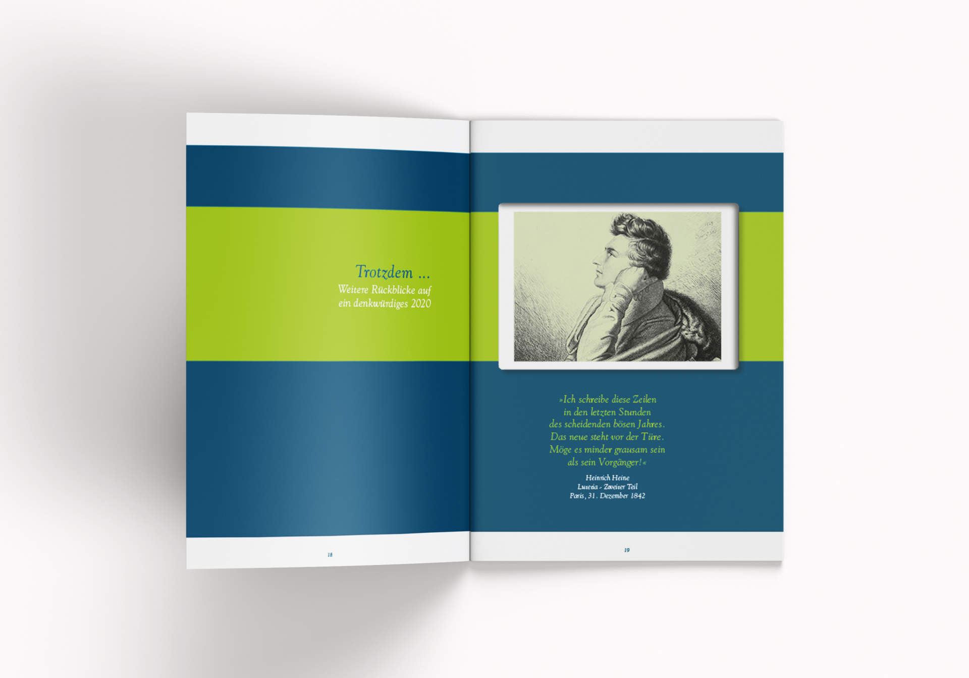 Corporate Design Heine Haus Hamburg Jahresbericht 2020