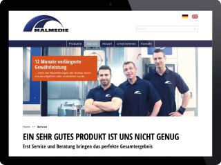 Homepage Webdesign Typo3-CMS