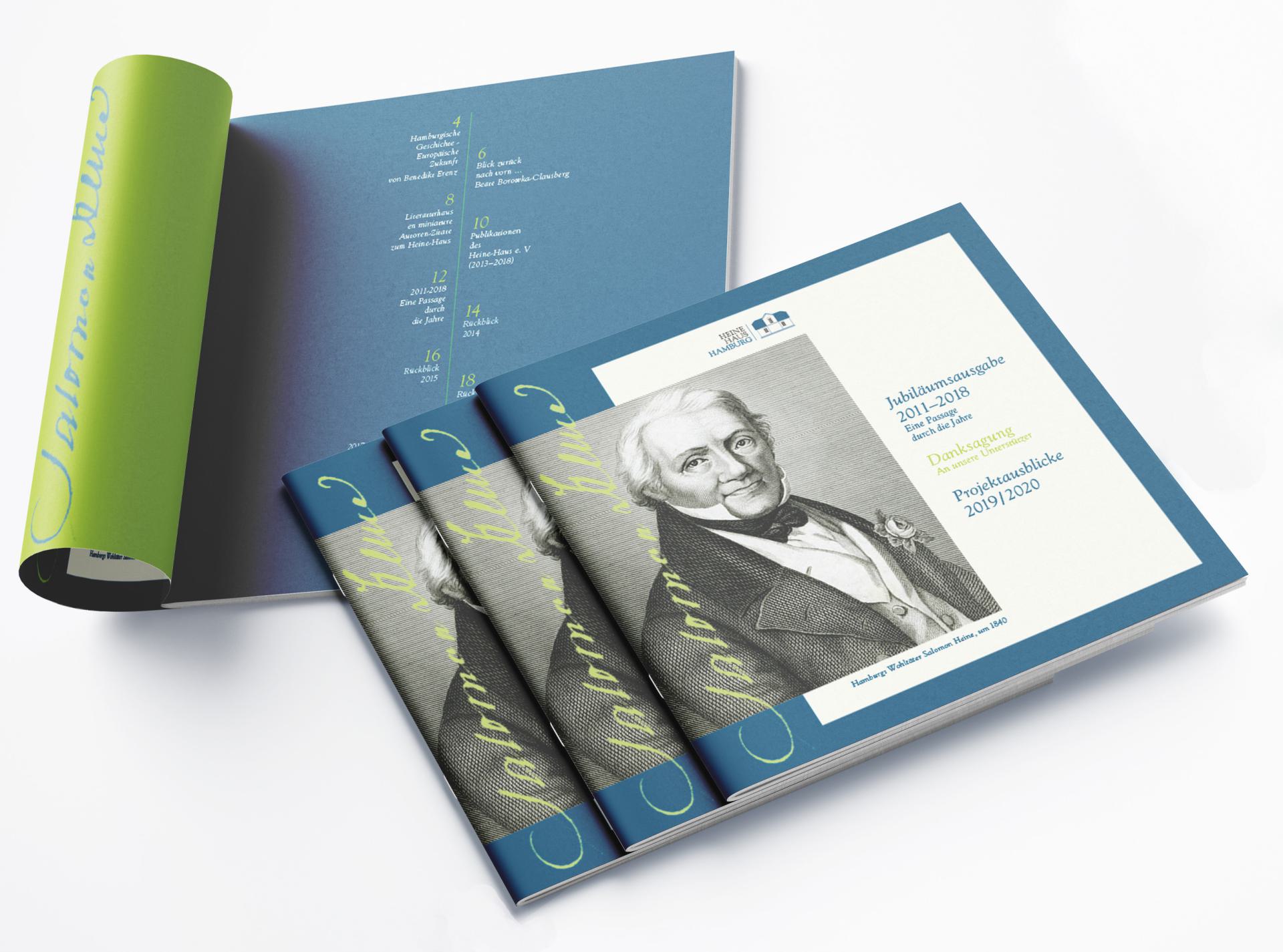 Corporate Design Heine Haus Hamburg Jubiläumsausgabe 2011-2018